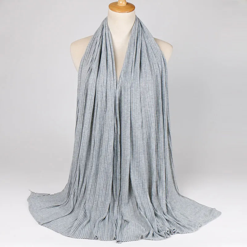 Women's Retro Classic Style Solid Color Blending Silk Scarf