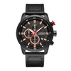 fashion solid color buckle quartz men's watches