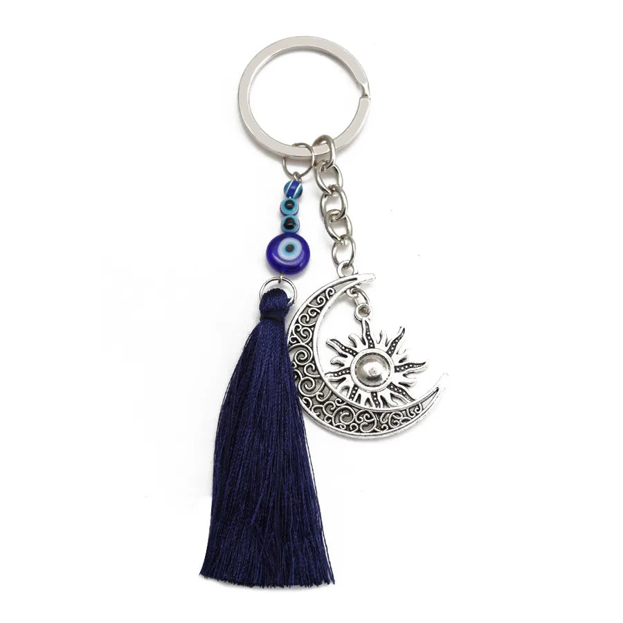 vintage style eye alloy women's men's bag pendant keychain