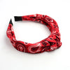 Equestrian Headband Western Cowboy Hair Accessories Cashew Flower Knotted Headband French Classic Elegant Headwear