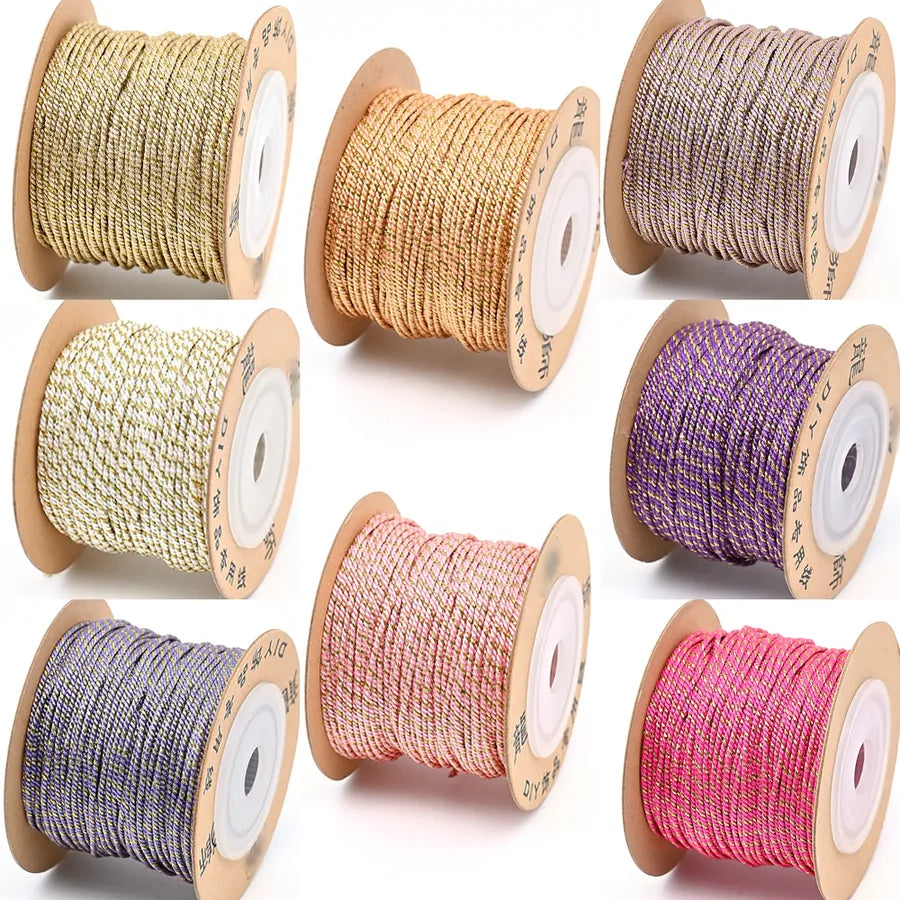 1 Roll/Package Cotton Polyester  Wire Diameter: 1.2mm Jewelry Accessories