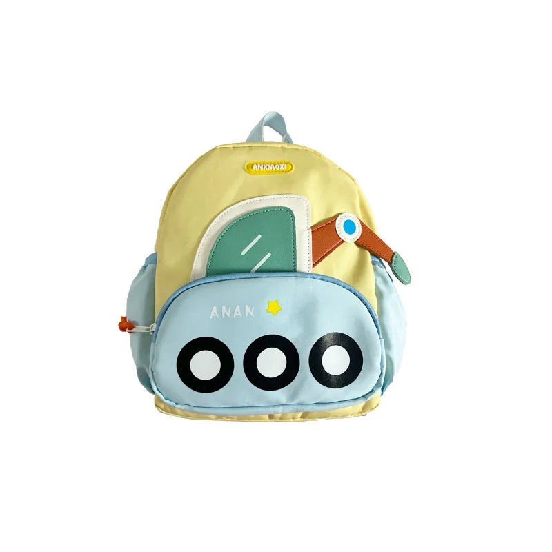 Kindergarten Excavator Bag Boy Baby's New Backpack Female Cute Cartoon Children's Outgoing Backpack