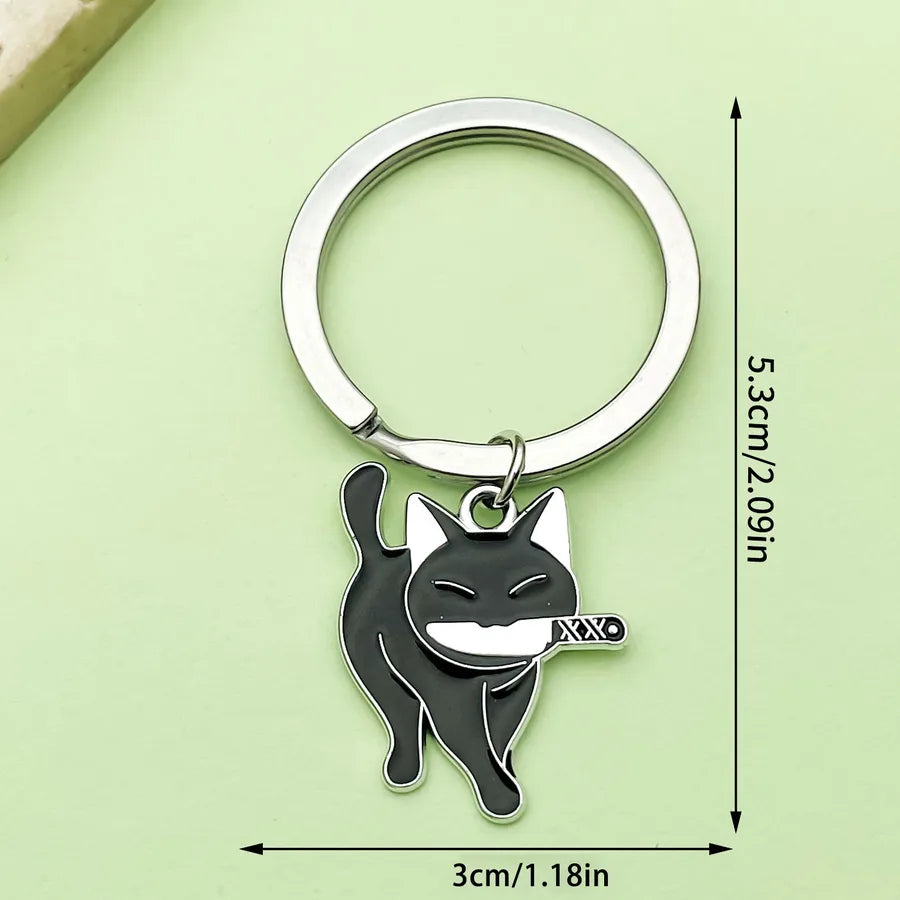 Halloween Ghost Cartoon Couple Car Keychain Pendant Ring Creative Personalized Alloy Bag Decorations Small Hanging Ornaments