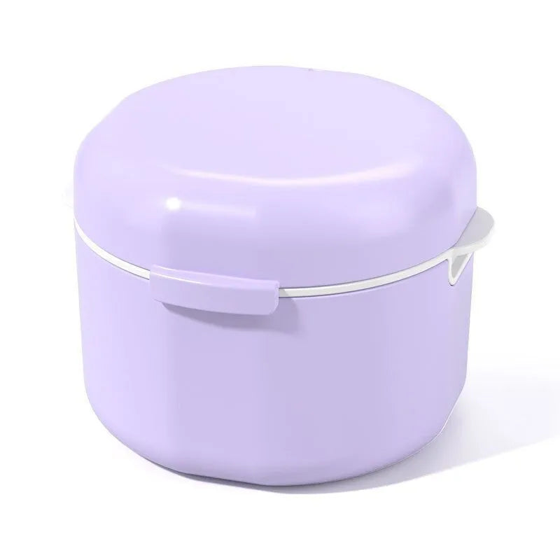 New three-layer braces box denture corrector storage box orthodontic retainer arch expander storage cleaning soaking box