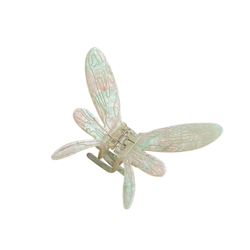Elegant Butterfly Hair Clip Women's Half Updo Hair Accessories Acetate Board Material Luxury Feel Shark Bite Hair Clip