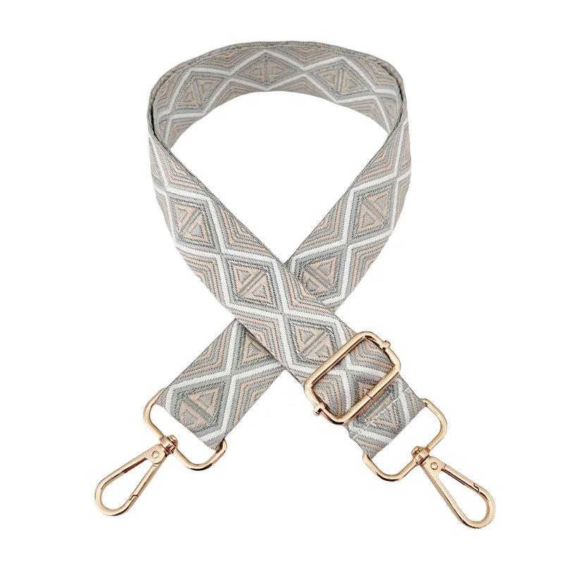 Polyester cotton Geometric Bag Strap