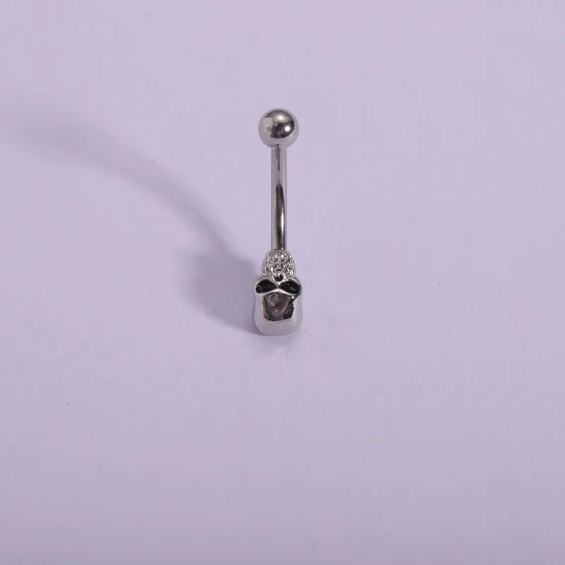 1 Piece Ear Cartilage Rings & Studs Casual Hip-Hop Punk Heart Shape Butterfly 316L Stainless Steel  Polishing Plating Zircon 18K Gold Plated Eyebrow Studs Ear Cartilage Rings & Studs Belly Rings
