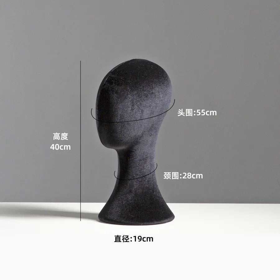 Mannequin Head Display Stand Hat Necklace Holder Pin-able Wig Adult Unisex Model Hairdressing Salon Beauty School Supplies