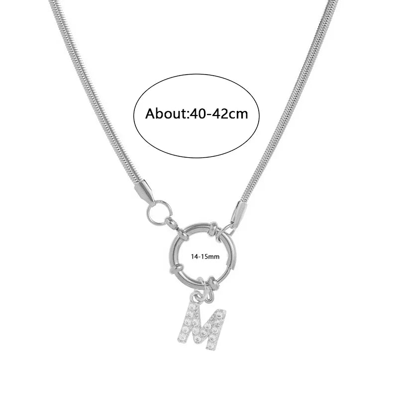 Wholesale Jewelry Vacation Classic Style Pentagram Heart Shape 302 Stainless Steel 18K Gold Plated snake chain Pendant Necklace