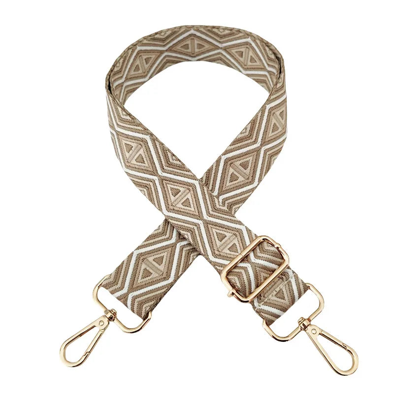 Polyester cotton Geometric Bag Strap