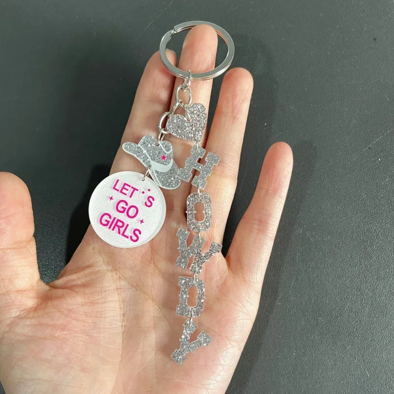 Streetwear Letter Heart Shape Arylic Valentine'S Day Unisex Keychain
