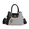 Large Capacity Handbags Women's  New Fashion All-Match Stitching Shoulder Bag Textured Commuter Messenger Bag
