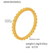 Wholesale Jewelry IG Style Elegant Luxurious Geometric 304 Stainless Steel 18K Gold Plated Plating Rings