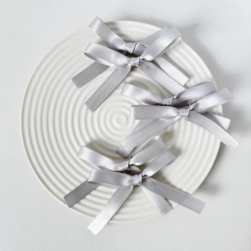Cute Preppy Style Women's Bow Knot Synthetic Fibre Alloy Bowknot Hair Clip