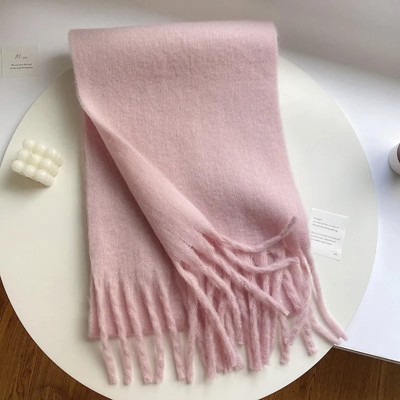 Unisex Casual Simple Style Classic Style Lattice Imitation cashmere Scarf