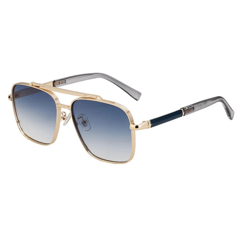 Retro Classic Style Square Pc Square Full Frame Men's Sunglasses