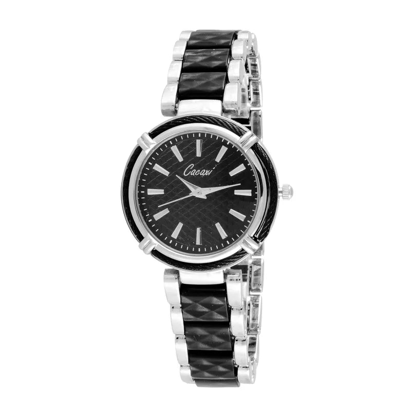 Simple Style Classic Style Solid Color Jewelry Buckle Quartz Watch