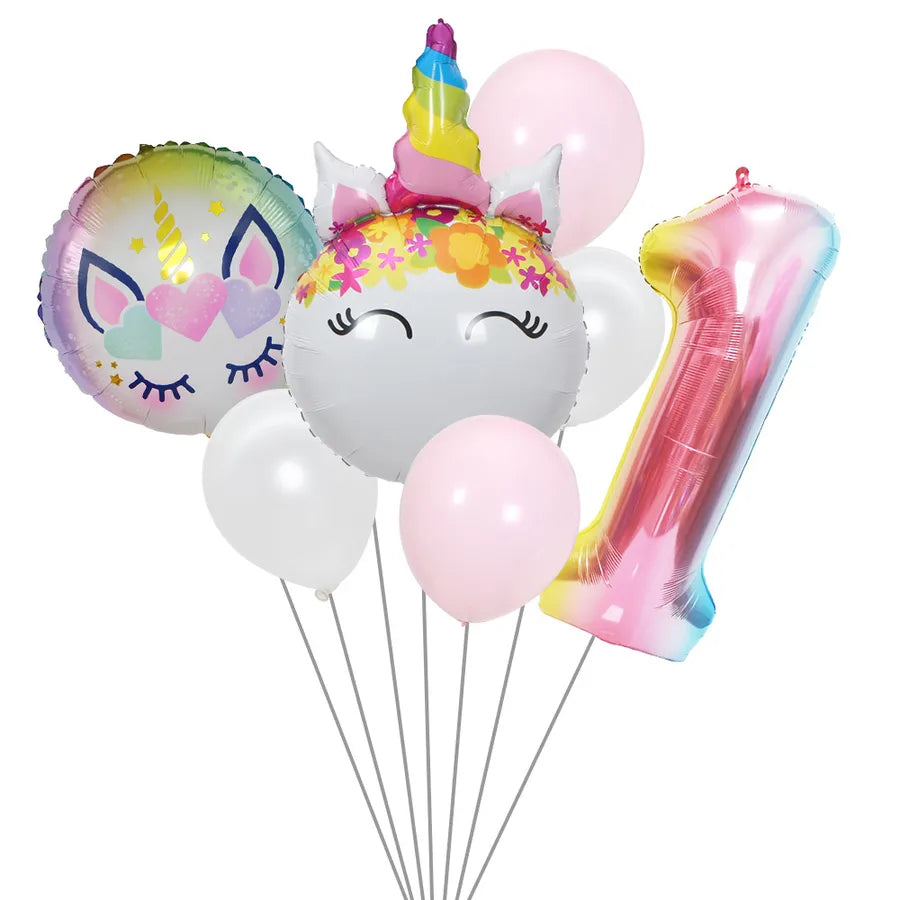 cute rainbow star  aluminum film home party carnival balloons
