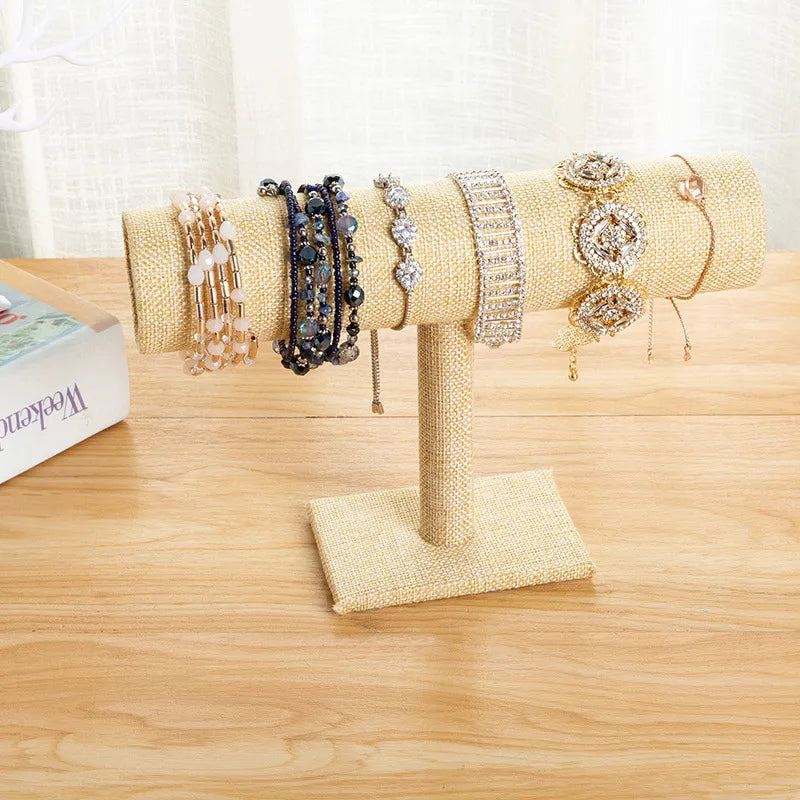 Single-layer flannel bracelet rack jewelry display rack watch display rack bracelet headdress flower headband jewelry shop shelf table