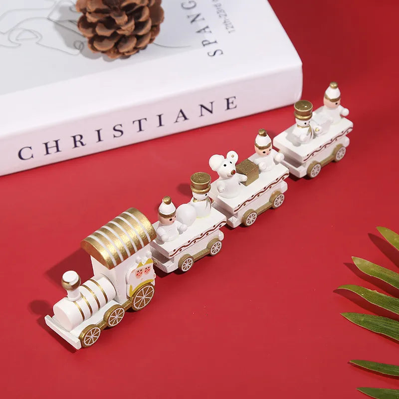 Christmas Streetwear Train Wood Party Carnival Decorative Props