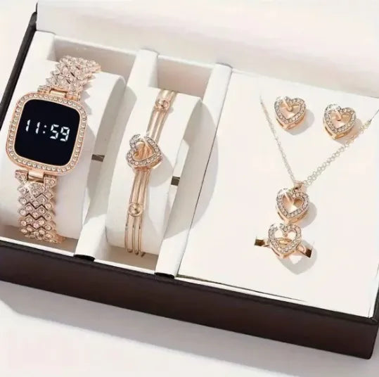 Casual Heart Shape Single Folding Buckle Quartz Watch Bracelets Women's Watches