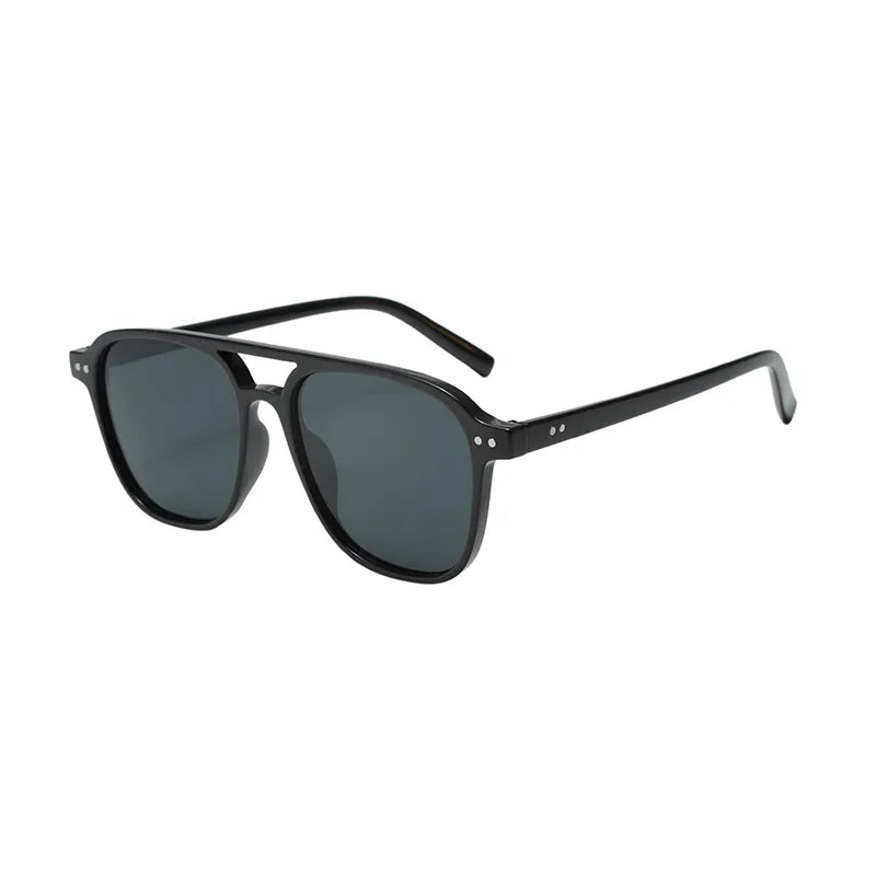 Casual Retro Streetwear Solid Color Pc Square Full Frame Men's Sunglasses