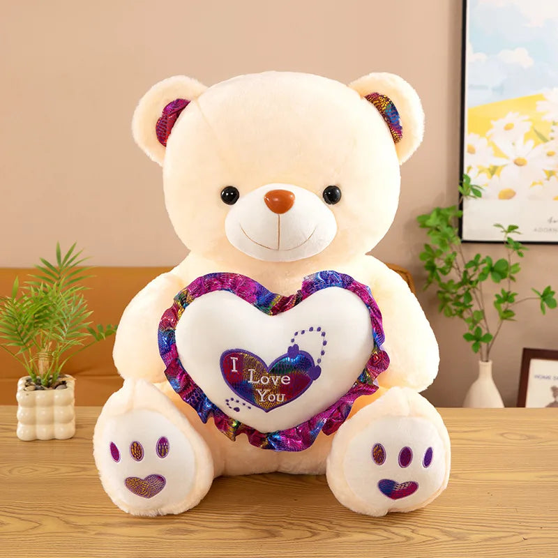Stuffed Animals & Plush Toys Letter Bear Heart Shape PP cotton Toys