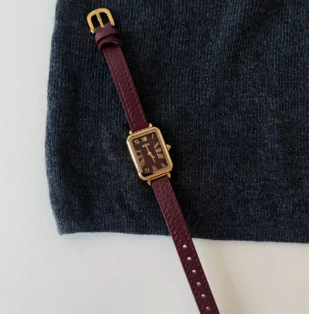 Retro Classic Style Geometric Buckle Quartz Watch Women's Watches