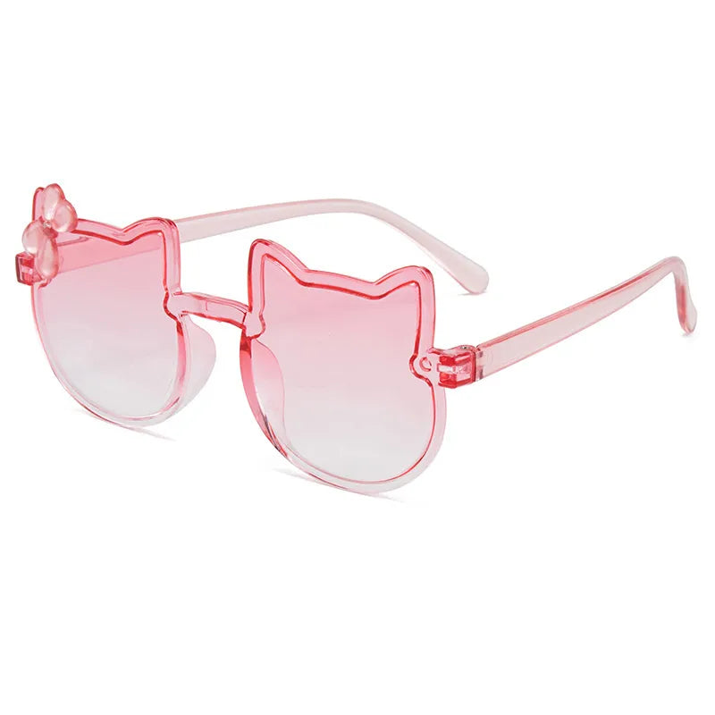 New Style Sunglasses Children's Sunglasses Wholesale Little Girl Cartoon Cute Super Cute Baby Sunshade Color Glasses
