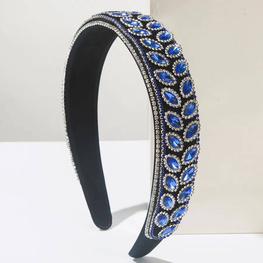 Baroque Style Modern Style Simple Style Women's Geometric Rhinestone Inlay Glass Hair Band