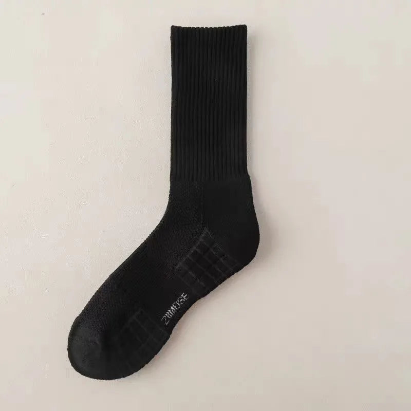 Socks men's cotton deodorant long winter towel bottom Velvet White Stockings thick sports basketball socks