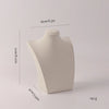 Jewelry Display Necklace Stand Matte Leather Portrait Neck Mannequin Display Window Ornament Accessory Premium Feeling