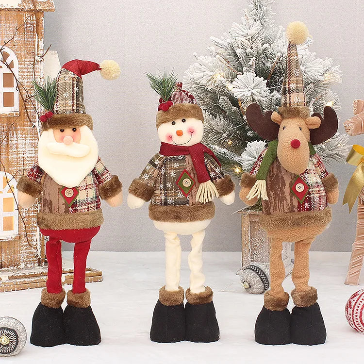 Christmas Fashion Snowman Elk Cloth Nonwoven Party Ornaments