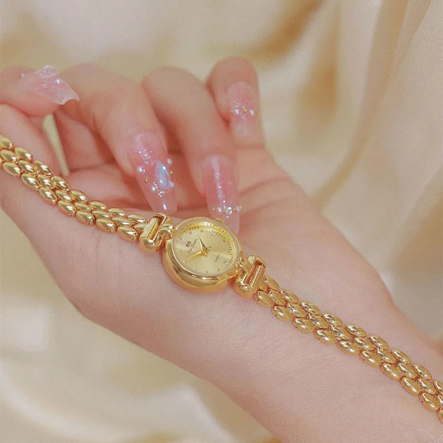 Glam Retro Solid Color Jewelry Buckle Quartz Women's Watches