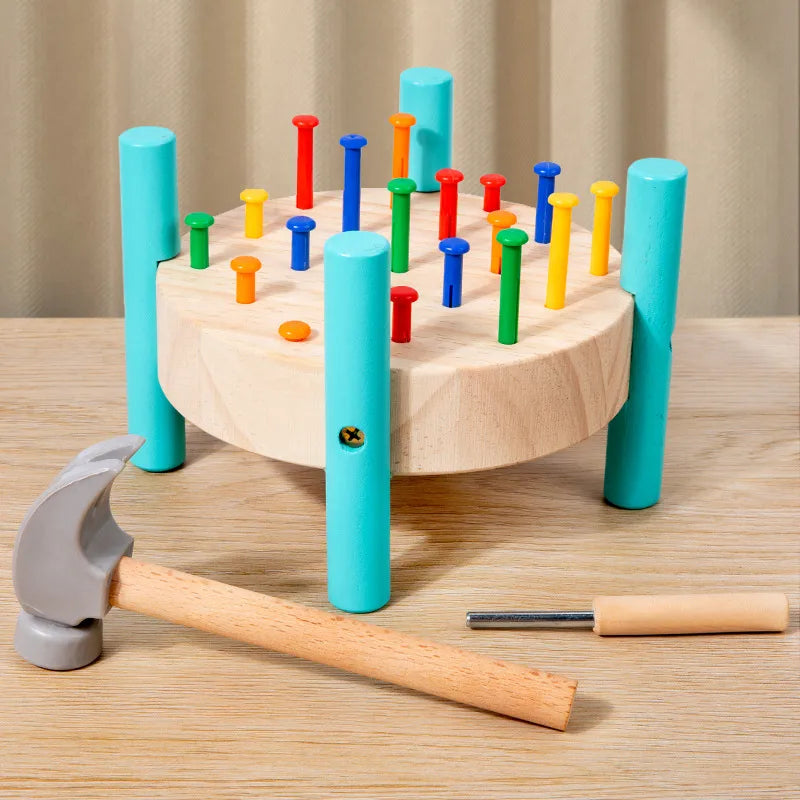table & floor games toddler(3-6years) color block wood toys