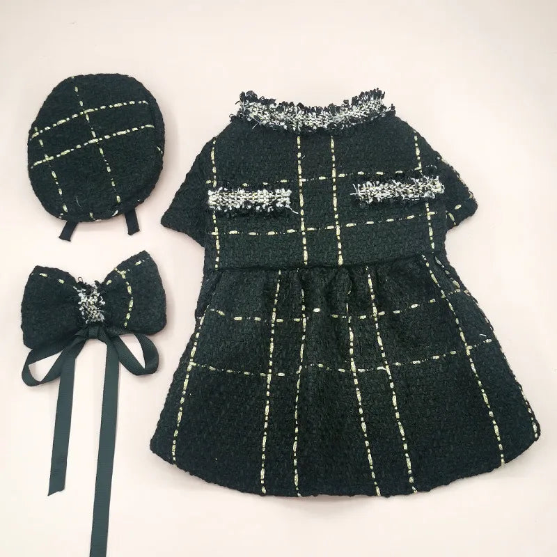 sweet polyester stripe pet clothing