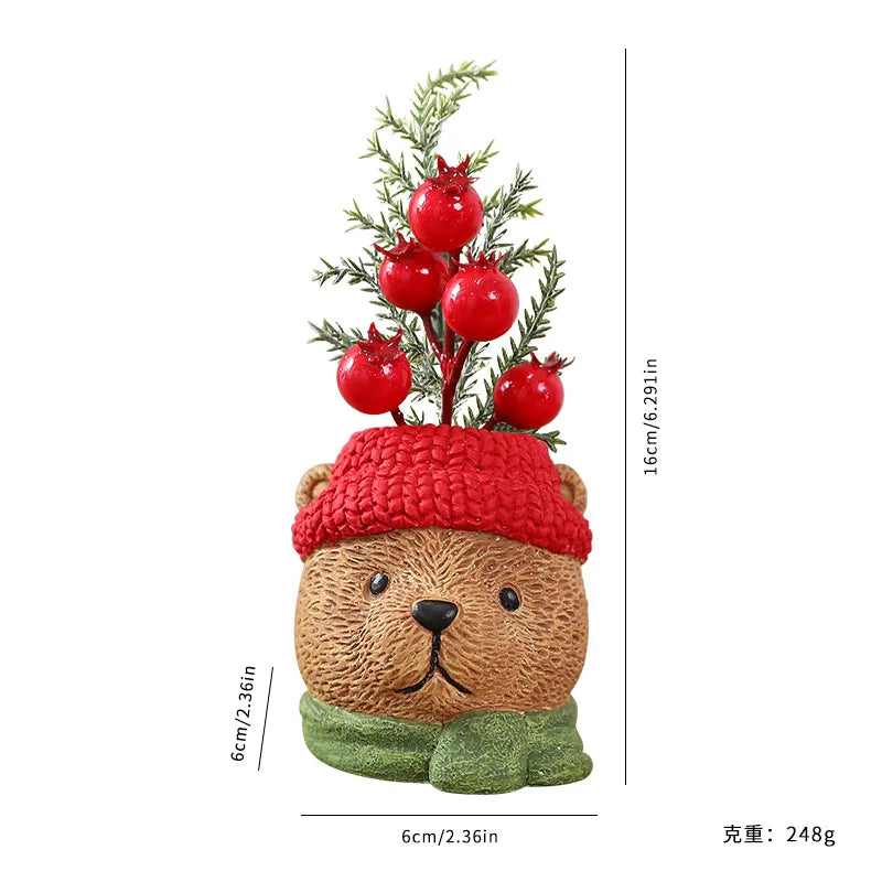 St. Far New Resin Christmas Dwarf Doll Santa Snowman Decoration Modern Artistic European Style Christmas Decorations Ornaments