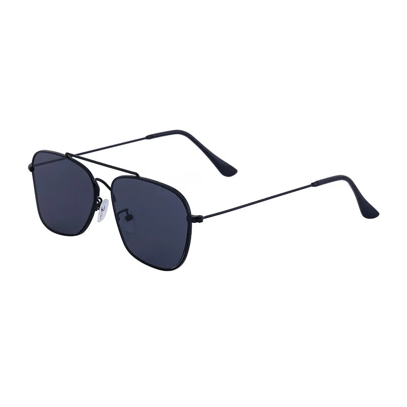 Elegant Business Basic Solid Color Pc Square Full Frame Men's Sunglasses
