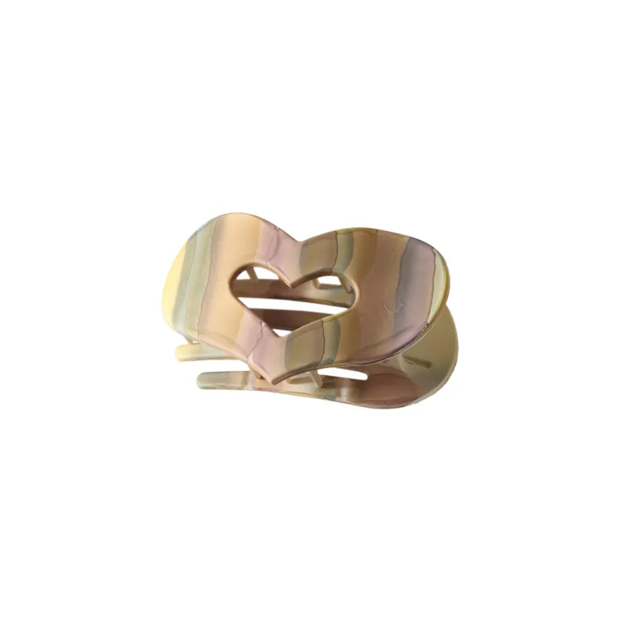 Simple Style Women's Heart Shape pc Plating Hair Clip