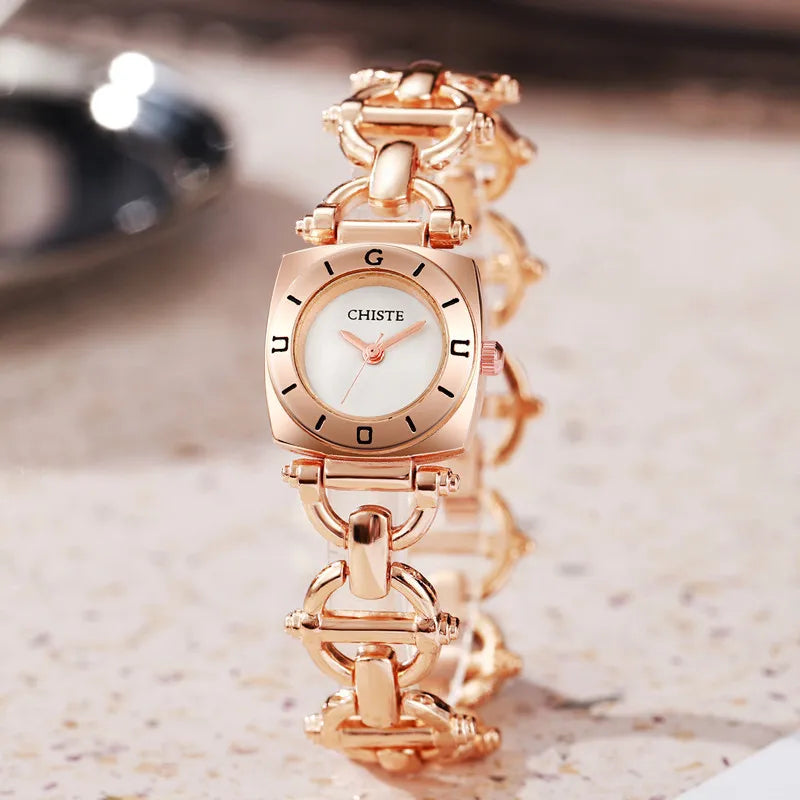Simple Style Classic Style Solid Color Jewelry Buckle Quartz Watch Women's Watches
