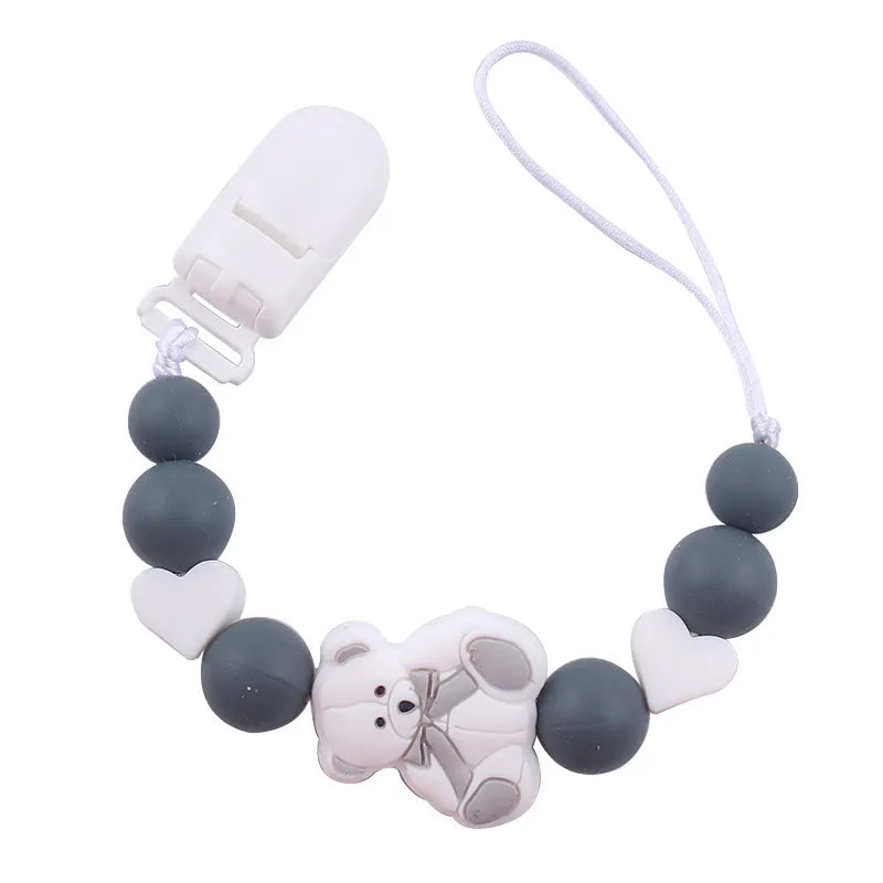 Cute Bear Silica Gel Baby Accessories