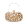 white red green pu leather solid color rhinestone square clutch evening bag