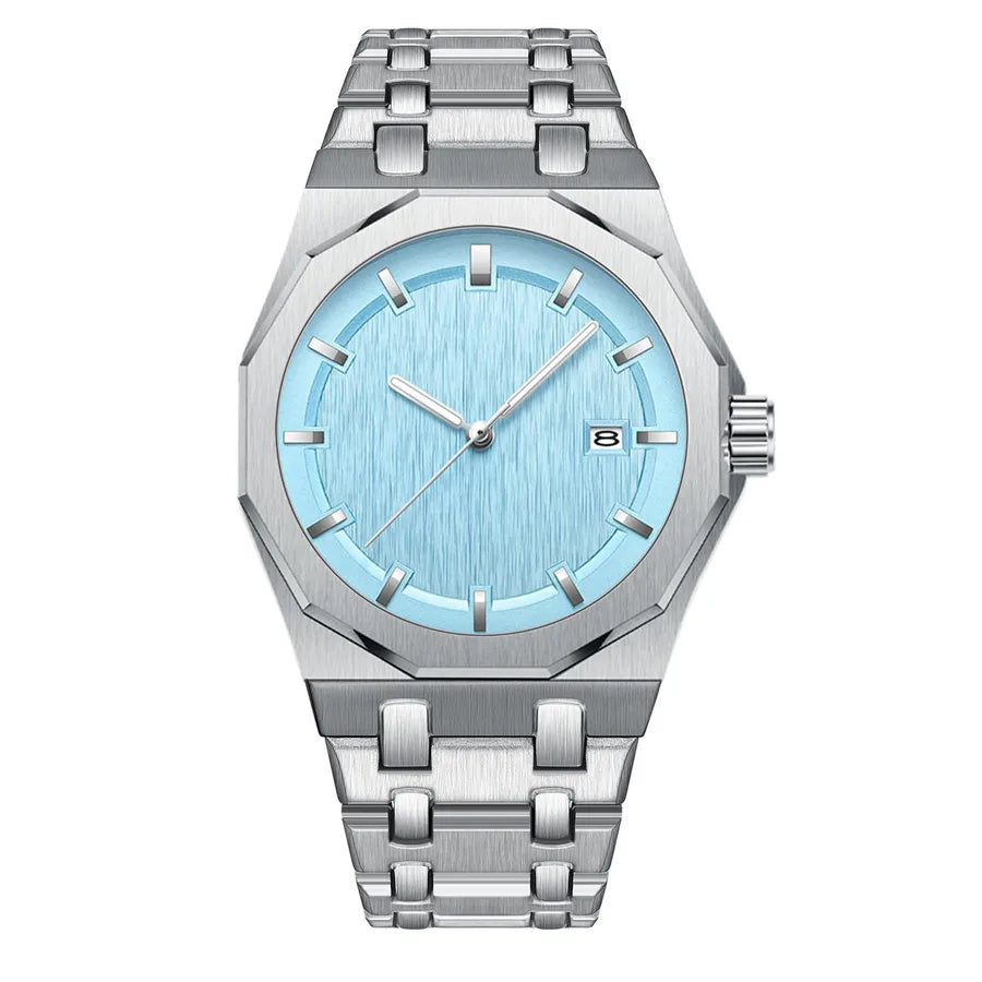 Retro Classic Style Solid Color Butterfly Double Snap Quartz Watch Men's Watches