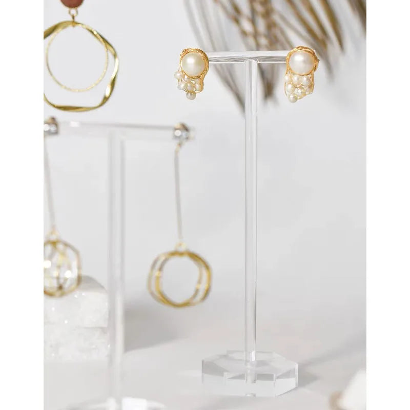 Transparent Acrylic Earring Jewelry Display Stand Premium Quality Stall Photography Props Shop Counter Hanging Rack