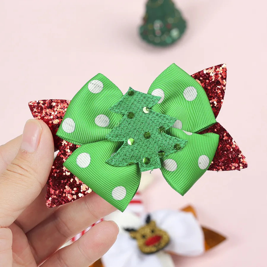 Christmas Cute Christmas Tree Snowflake Elk Ribbon Festival Party Supplies Party Accessories Any Match Assortment Pack