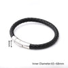 Casual Vacation Streetwear Simple Skull 18K Gold Plated 304 Stainless Steel Genuine Cowhide Polishing Plating Braid Halloween Men's wristband