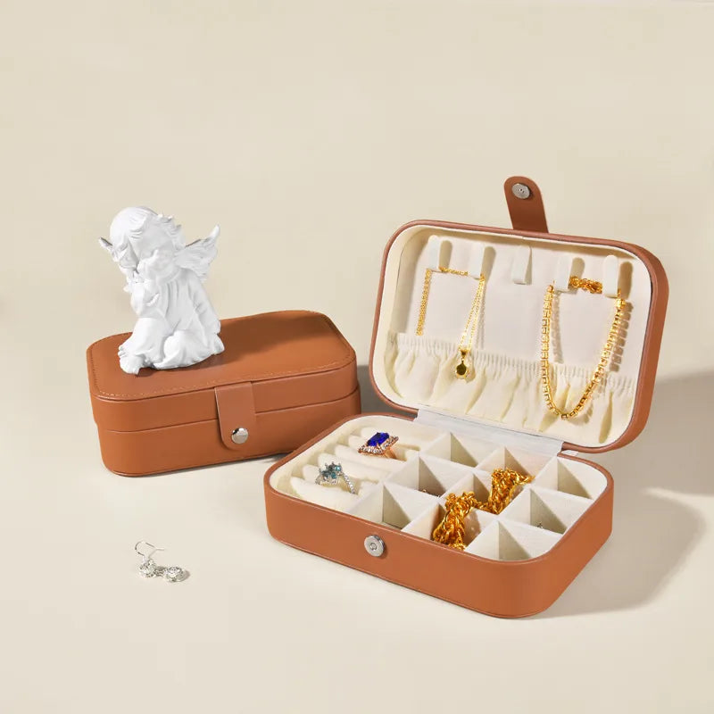 1 Piece Pu Leather Elegant Simple Style Daily Date Solid Color Jewelry Boxes