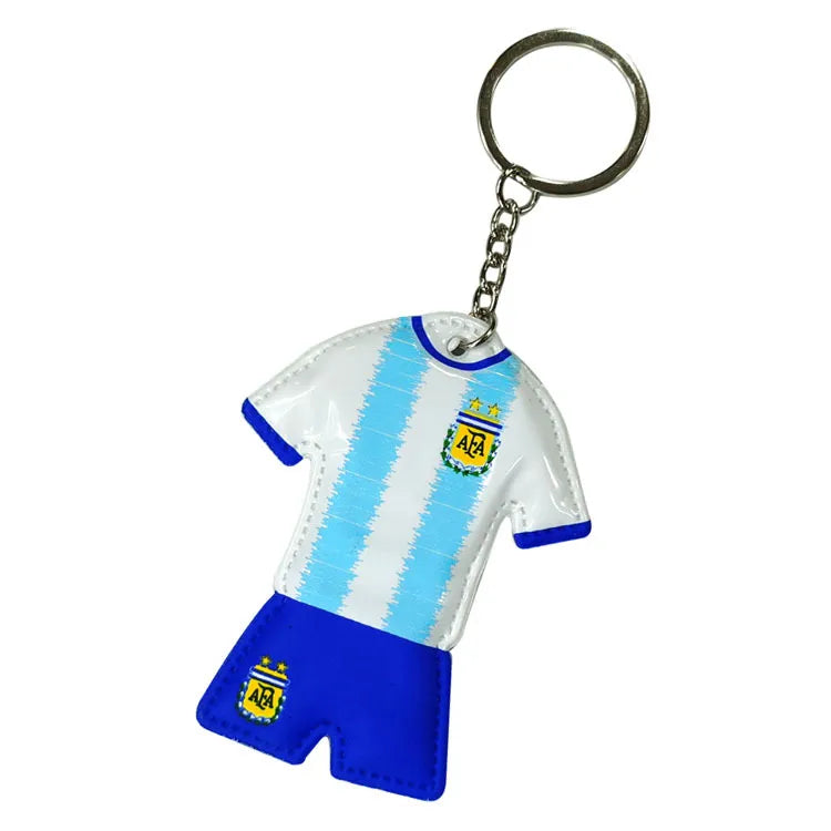 1 Piece Streetwear Color Block Football Player Plastic Unisex Keychain