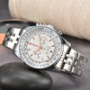 Business Simple Style Solid Color Butterfly Double Snap Quartz Men's Watches