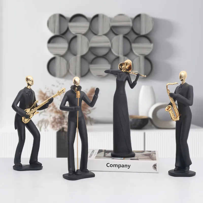 simple style abstract synthetic resin ornaments artificial decorations